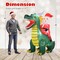 6.7FT Christmas Inflatable Santa on Dinosaur with Built in LEDs